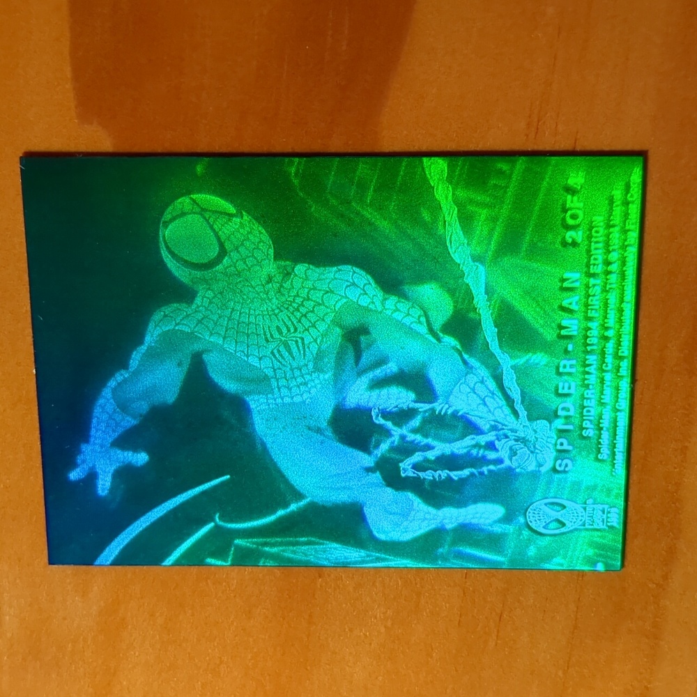 1994 MARVEL HOLOGRAPHIC SPIDERMANMAN CARD